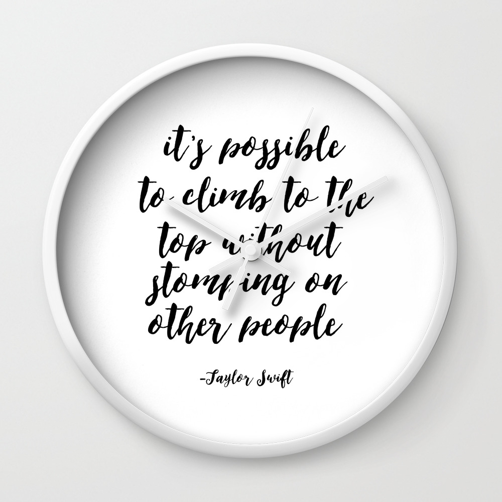 Quote For Women Girl Quote Cubicle Wall Decor Printable Wall Art Printable Quote Office Quotes Wall Clock By Micheltypography Society6