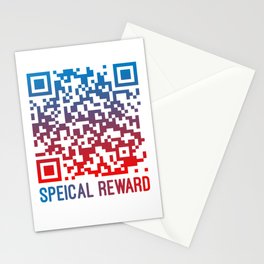 Special Reward Funny Rickroll QR Code Stationery Cards