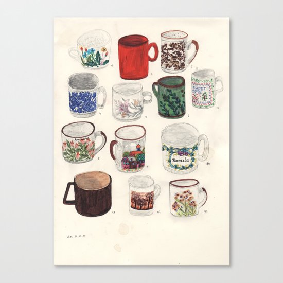 Cups Canvas Print