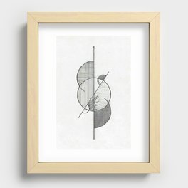 The Clock Recessed Framed Print