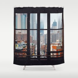 Details about   City Shower Curtain Manhattan Urban Scenery Print for Bathroom 