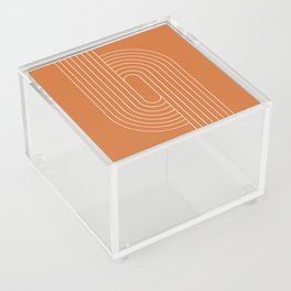 Oval Lines Abstract XII Acrylic Box