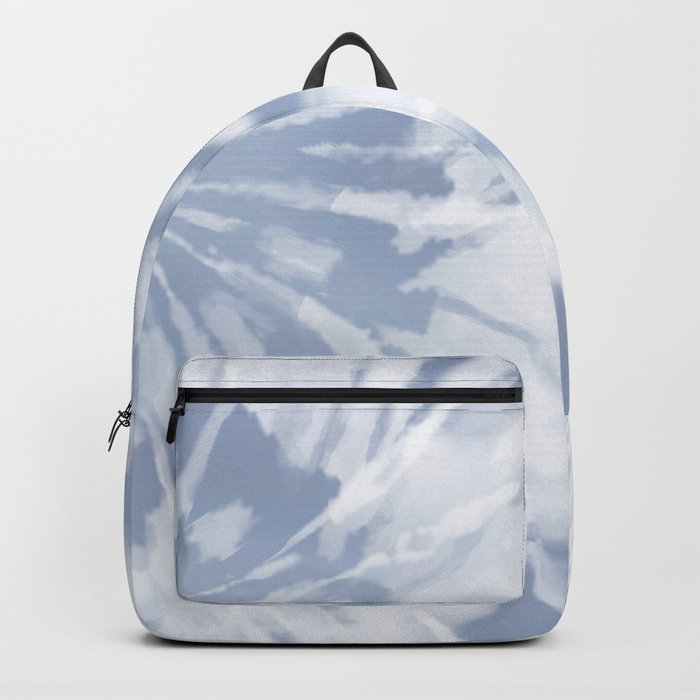 blue grey soft tie dye Backpack