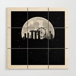 Singapore Skyline Wood Wall Art