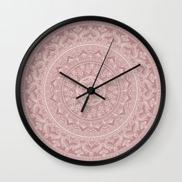 Mandala - Powder pink Wall Clock