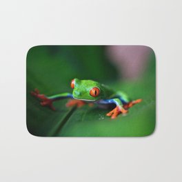 Little Tree Frog (Color) Bath Mat