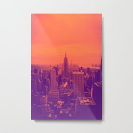 NYC (orange) Metal Print
