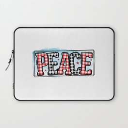 Peace Christmas Funny Laptop Sleeve