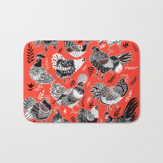 Lil Cluckers Bath Mat