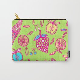 Tropicana on lime green Carry-All Pouch