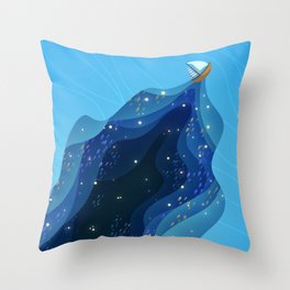 Ocean Ship Throw Pillow