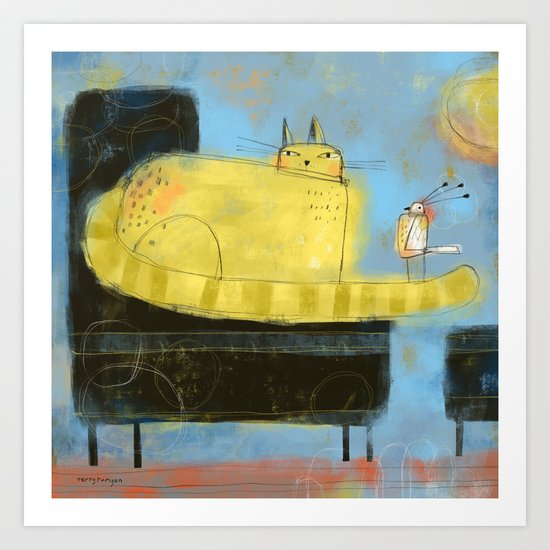 BLACK CHAIR 2 Art Print