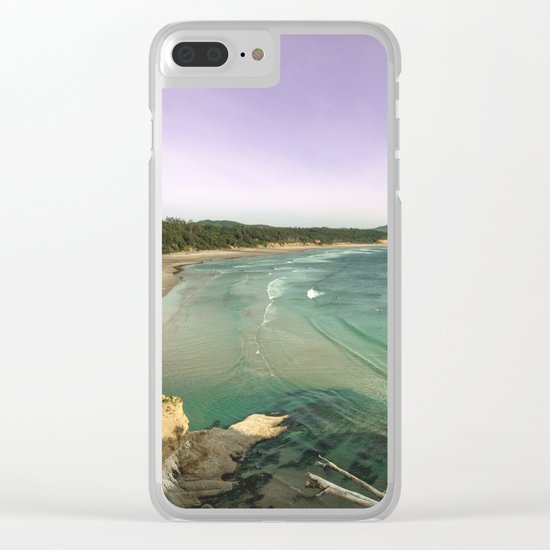 Summer Sunset Clear iPhone Case