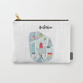 Amsterdam Map Carry-All Pouch
