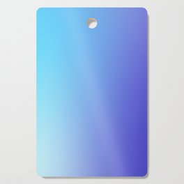 68  Blue Gradient 220506 Aura Ombre Valourine Digital Minimalist Art Cutting Board