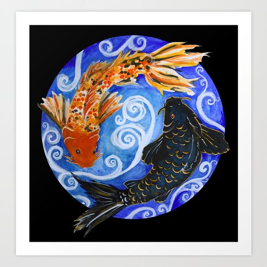 Koi Art Print