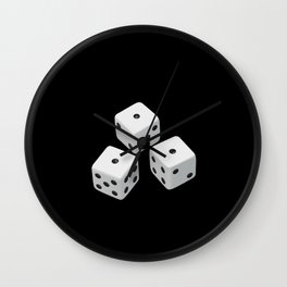 Realistic dice Best Gift Wall Clock