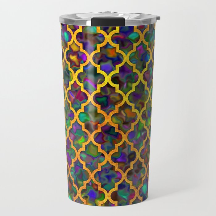 Moroccan Arabic pattern Travel Mug