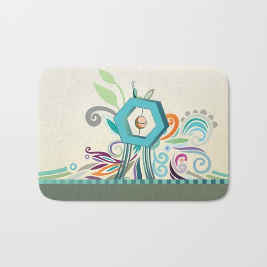 Polygon monument Bath Mat