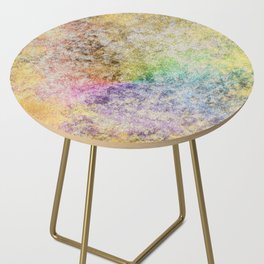 Pastel Rainbow Grunge Texture 01 Side Table
