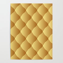 Trendy Royal Gold Leather Collection Poster