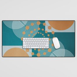 Law Of Attraction - Abstract Geometric Circles Desk Mat