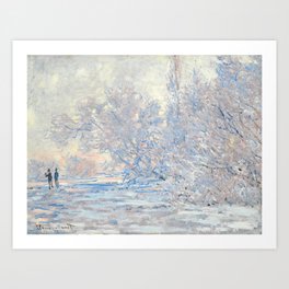 Frost At Giverny by Claude Monet Art Print