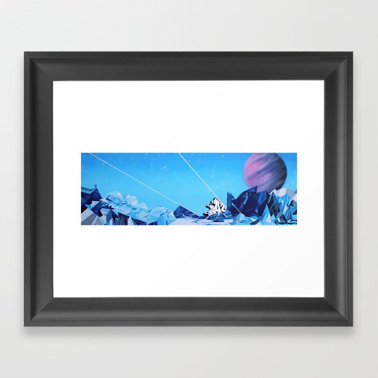 Crash Landing Framed Art Print