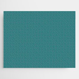 Dark Teal Gray Solid Color Pantone Green-Blue Slate 17-5117 TCX Shades of Blue-green Hues Jigsaw Puzzle