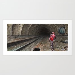 The tunnel Art Print