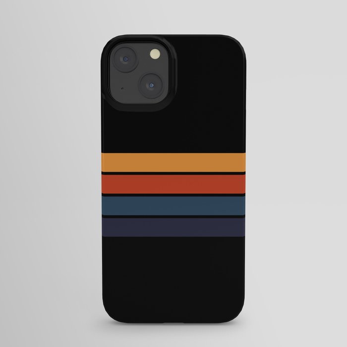Classic Retro Stripes Design iPhone Case