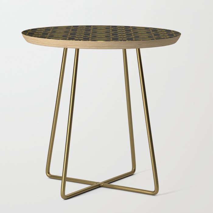 Black and gold,trellis background  Side Table