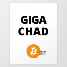 Giga Chad Art Print