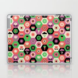 Bloom Garden - Hexagon Tile Laptop Skin