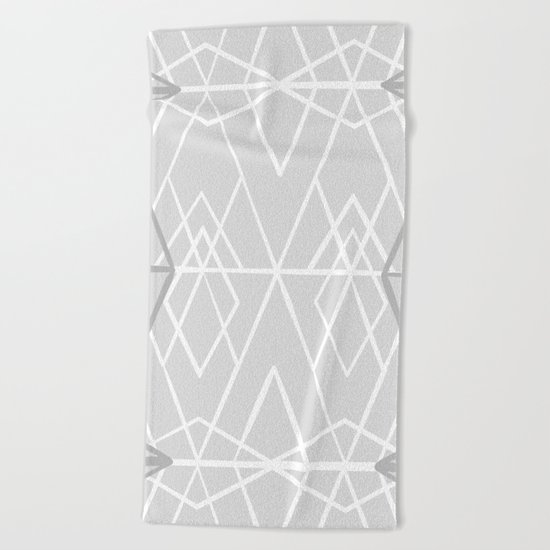 Geometric Sketches 1X Beach Towel