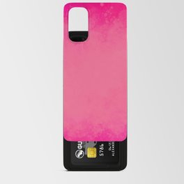 Watercolor hot pink Android Card Case