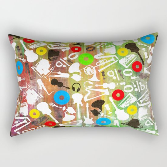 music Rectangular Pillow