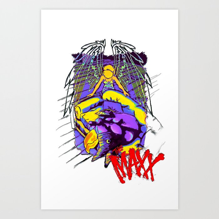 the maxx and julie in color Art Print