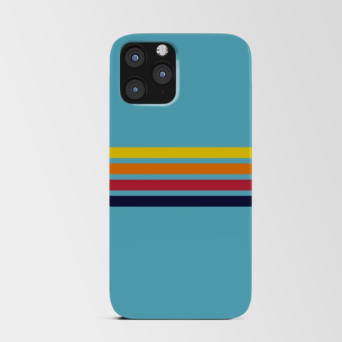 Abstract Retro Stripes Minimal Style - Akifusa iPhone Card Case