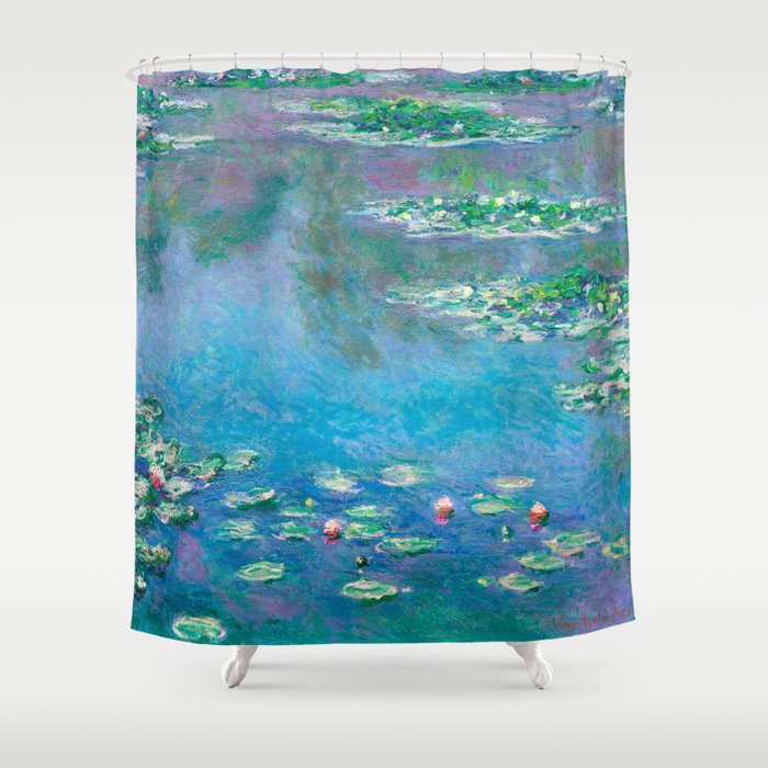 Water Lilies Claude Monet Shower Curtain