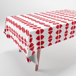 Christmas Pattern White Red 1 Tablecloth