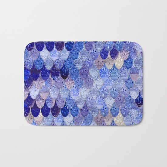SUMMER MERMAID ROYAL BLUE Bath Mat