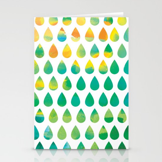 Monsoon Rain Stationery Cards