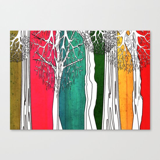 Color Forest Canvas Print