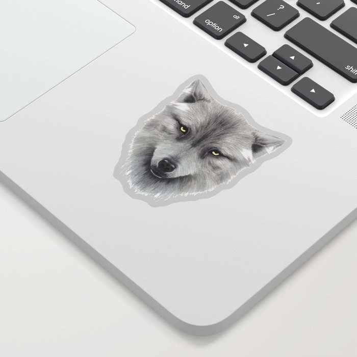 White Wolf Sticker