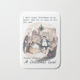 Charles Dickens A Christmas Carol  Bath Mat