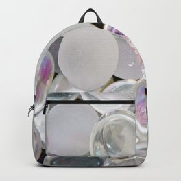 White Glass Marble Backpack