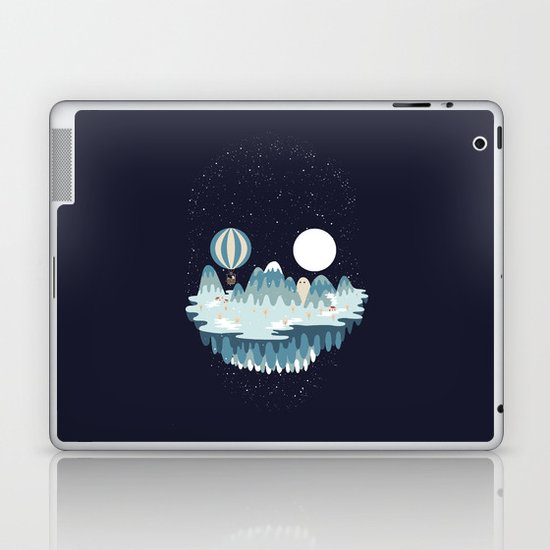 Winter skull Laptop & iPad Skin