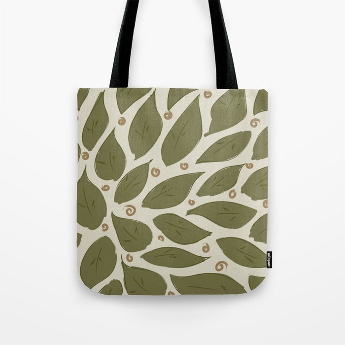 leaves and swirls Tote Bag