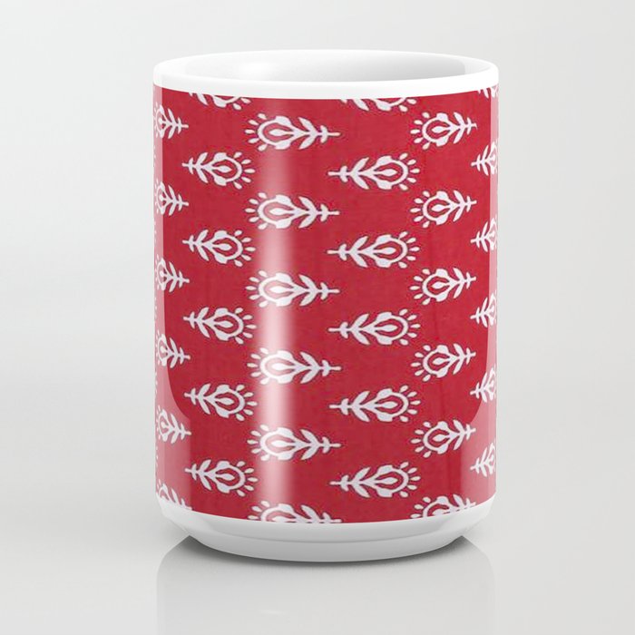  03699 Ceramic Indigo Baramiya Mug, Red, Size: Approx